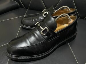 極美品 REGAL リーガル A3L5066 25cm レザーシューズ ビジネスシューズ 革靴 本革 ビットローファー ローファー ブラック メンズ