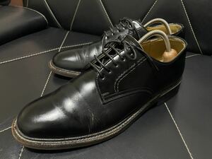 美品 REGAL リーガル B1J 2504 25cm レザーシューズ ビジネスシューズ 革靴 本革 プレーントゥ フォーマル ブラック メンズ 紳士