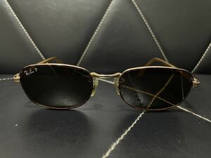 極美品 Ray-Banレイバン RB3006 W2897 POLARIZEDサングラス アイウェア 偏光レンズ べっ甲 スクエア イタリア製 ビンテージ