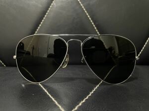 【訳あり】極美品 Ray-Ban レイバン B&L ボシュロム サングラス アイウェア ティアドロップ シルバーフレーム USA 春夏 オシャレ