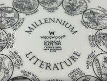 【未使用】WEDGWOOD CALENDER PLATE 1999 ウェッジウッド カレンダー プレート MILLENNIUM LITERTURE ミレニアム 1999年 飾り皿 大皿_画像8