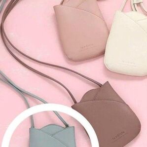 レガートラルゴ チューリップ 携帯ショルダー ブルーグレイ スマホ ショルダーバッグ