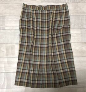  Vintage * beautiful goods part kind *linen flax & rayon use * Burberry * skirt size 9
