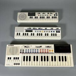 A3-548　Casio カシオ 電子 キーボード VL-TONE PT-80 VL-5 VL-1 3点 まとめて レトロ 中古品