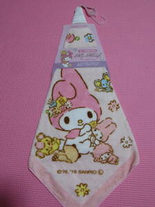  new goods My Melody loop attaching towel pink cotton 100% string attaching . hand .. towel Sanrio child girl child care . kindergarten go in . go in . preparation free shipping 