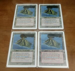 MTG Volcanic Island４枚セット　デュアルランド　ボルカ　ヴィンテージ　レガシー