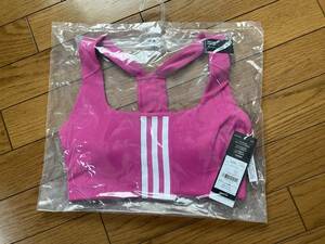 ! new goods tag attaching Adidas adidas medium support bla regular price 5,490 jpy pink L(C-D) sports bra yoga pilates training 