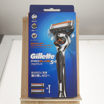 【Gillette】ジレット「PROGLIDE/プログライド5+1」本体+替刃2個付 髭剃り カミソリ【未使用】_画像1