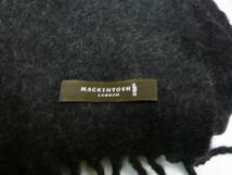 マッキントッシュ《MACKINTOSH LONDON》　マフラー（ダークグレー系？黒系？）　ストール_画像5