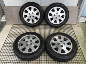 スズキ純正 165/65R14 4.5J+35 4穴 PCD100 14インチ タイヤホイール 4本セット 145