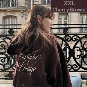 XXL size HLT Lounge Hoodiecherry brown herlipto フーディー スウェット チェリー