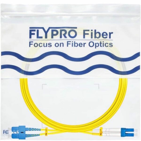 FLYPROFiber SC-LC OS2 光ケーブル 光ファイバーケーブル