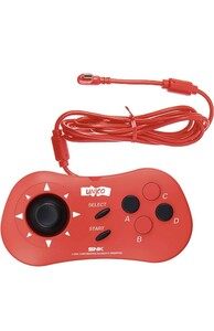 UNICO Mini PAD - SNK MVS Mini用 有線ゲームコントローラ ミニゲームパッド NEOGEO Mini/NEOGEO Arcade Stick Proにも対応 - 赤
