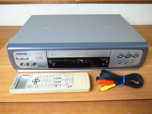 [ произведено техническое обслуживание / работа хороший ] Mitsubishi * HV-G200 VHS видеодека дистанционный пульт AV кабель есть 2001 год производства * MITSUBISHI