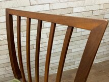アンティーク ダイニングチェア2脚セット 食卓椅子 イス 木製 北欧スタイル ヴィンテージ レトロ(A)(貝284)_画像7