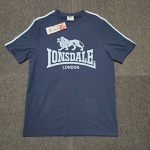 新品タグ付き　Lonsdale　ロンズデール　Tシャツ 半袖 綿　L　半袖Tシャツ　ブルー