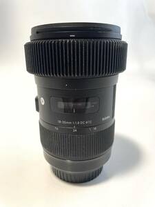 sigma シグマ　18-35 F1.8 キャノンEF フォーカスリング付き　難あり