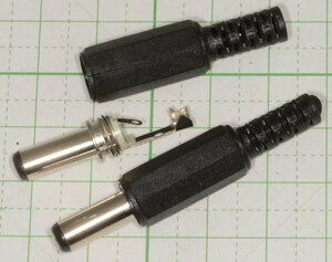 5.5mm/2.1mm コネクタ長14mm DCプラグ 10個セット