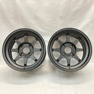 【在庫あり即納】RS Watanabe Forging-R 15×8J +-0 4H-114.3 艶消しブラック 15インチ ワタナベ アルミホイール 2本