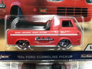 レア未開封！1/64Hot Wheels 50TH'60s Ford Econoline Pickup '60フォード エコノライン ピックアップ スティーブキャバレロリアルライダー