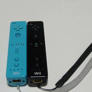 RS07【送料無料 即日発送 動作確認済】Wii リモコン ストラップ 2個セット 任天堂 純正 RVL-003 ブルー ブラック コントローラー