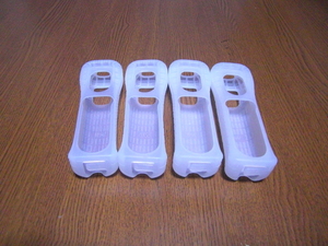 J004 Wii jacket ( postage 210 jpy from )4 piece set . white processing settled beautiful.. remote control cover cover 