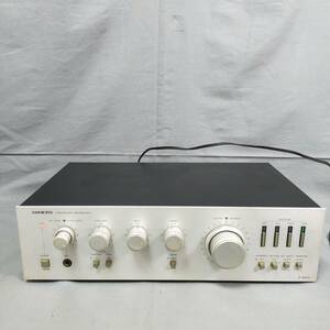 562/8　184109　ONKYO　P-9900　STEREOPHONIC PREAMPLIFIER　オーディオ機器　通電可　現状品　オンキョ―