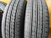 ET5165 鉄ホイール グッドイヤー GT-EcoStage 165/70R14 4本セット 溝有 5J 100 2022年製タイヤ_画像4