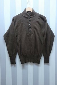 2-6939A/米軍 94年製 MITTS NITTS 5ボタンヘンリーネックニットセーター