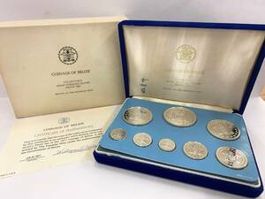 ベリーズコインコレクション COINAGE OF BELIZE プルーフセット 銀貨 8枚セット プルーフコイン 1977年発行 フランクリンミント