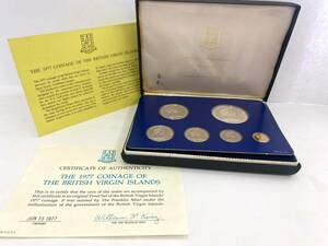 BRITISH VIRGIN ISLANDS イギリス領バージン諸島 貨幣 プルーフコイン 銀貨 含む 6枚セット プルーフセット 1977年発行 フランクリンミント