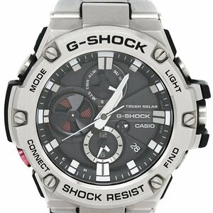1円～CASIO Gショック Gスチール クロノグラフ GST-B100D-1AJF SS ブラック文字盤 メンズ腕時計 カシオ