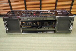 16-90　アイワ　CS-W90 Foot Work フットワーク　Ｗカセット　ラジカセ　ステレオラジオカセットレコーダー　