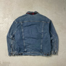 90年代 USA製 Levi's リーバイス 70427 4891 バッファローチェックライナー デニムジャケット メンズL_画像7