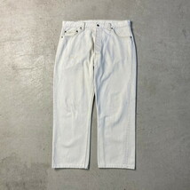 90年代 USA製 Levi's リーバイス 501 0122 ホワイト デニムパンツ カラーデニム メンズW38 レディース_画像1