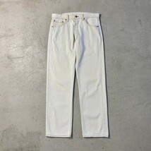 90年代 USA製 Levi's リーバイス 501 0612 ホワイト デニムパンツ カラーデニム メンズW34_画像1