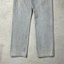 90年代 USA製 Levi's リーバイス 501 0648 先染め グレー デニムパンツ ストレート メンズW32_画像9