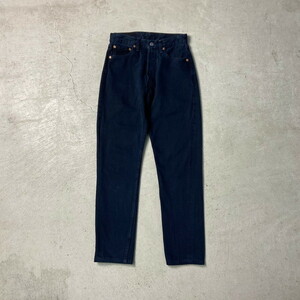 90年代 USA製 Levi's リーバイス 6501 1645 カラーデニムパンツ ネイビー レディースW28 メンズ