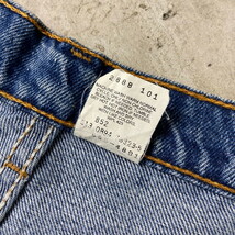 90年代 USA製 Levi's リーバイス 555 RELAXED FIT STRAIGHT LEG ワイド ストレート デニムパンツ メンズW34_画像7