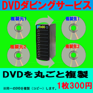 DVD を 複製（5枚の価格）ダビング