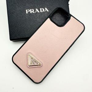 【人気】プラダ iPhoneケース iPhone13 ピンク 三角ロゴ