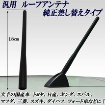 汎用 ルーフアンテナ ラジオアンテナ 純正差し替えタイプ １８ｃｍ ５mmΦ ラバータイプ ラジオ受信可能 国産車_画像1