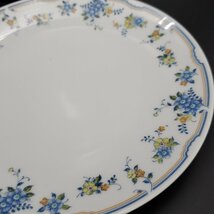 Noritake 楕円プレート 丸皿 小皿 9点セット プレートセット ノリタケ　ブルー系 花柄　洋食器　取り皿　アンティーク【100n178】_画像8