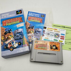 ワイルドトラックス ※動作品 スーパーファミコン ゲームカセット スーファミ　ゲームソフト レトロゲーム 箱・取扱説明書付き【プn242】