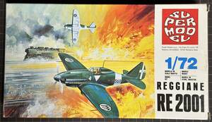 【新品・未組立・箱イタミ】『REGGIANE RE2001』　イタリア軍の単座戦闘機「Re.2001」　SUPERMODEL　1/72スケール