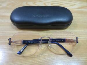 イヴ・サンローラン サングラス 度入り YVES SAINT LAURENT Paris 30-0077 GP F-Ti-P 56□16 135 1 MADE IN JAPAN