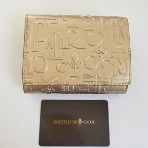 未使用品 パトリックコックス PATRICK 折り財布 小銭入れ ゴールド 