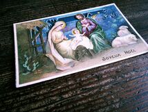イラスト(4)X51◆アンティークポストカード フランス ドイツ ベルギー イギリス 絵葉書 キリスト ノエル ニューイヤー クリスマス _画像8