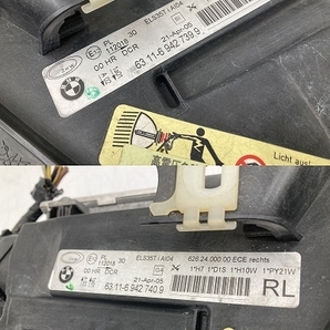 美品 割れ無 点灯OK BMW E90 前期 3シリーズ 純正 HID ヘッドライト 左右セット 63.11-6 942 739.9/740.9 E91 (B1606)の画像10