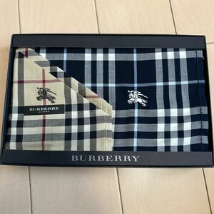 バーバリー BURBERRY ハンカチ チェック柄 箱付き